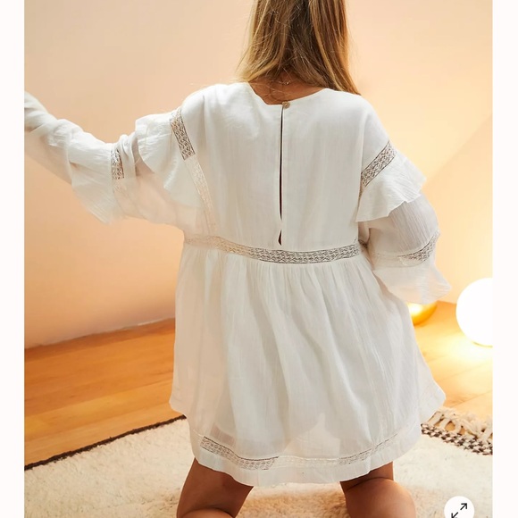 ISO👀 FREE PEOPLE SEASHELL SKORT ROMPER IVORY SIZE XL OR L - Picture 2 of 6